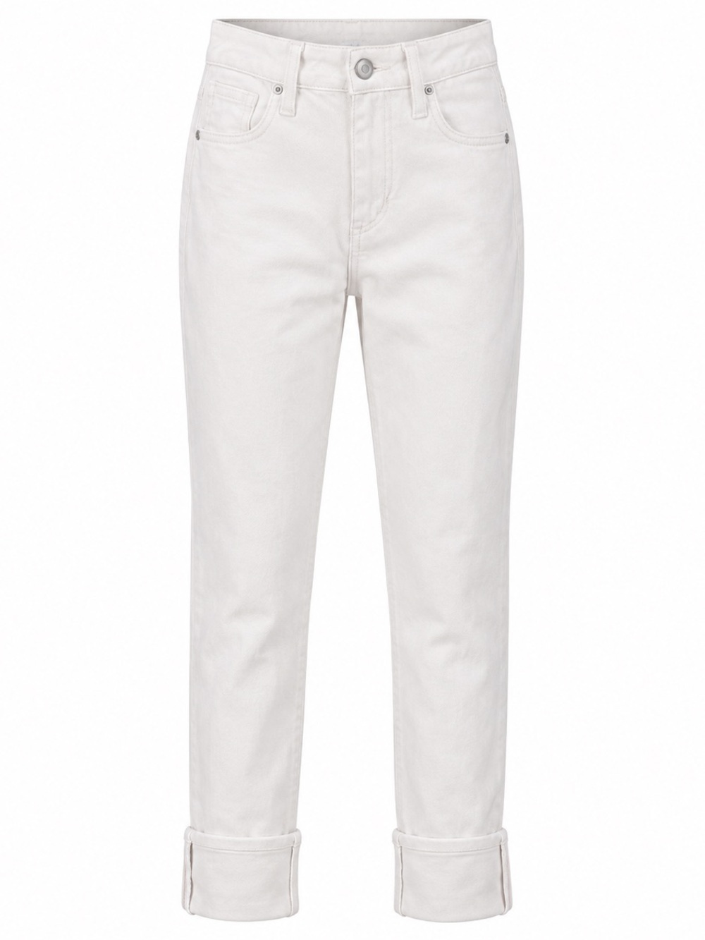 Joe’s Jeans W24 Cream Cuff Crop High Rise Skinny Jeans Women NWOT